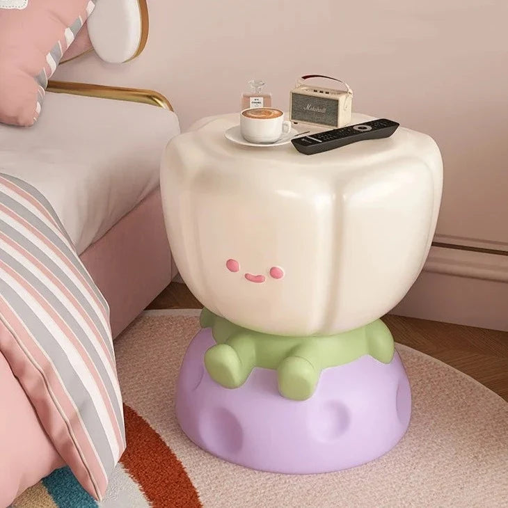 Kawaii Tulip Flower Side Table