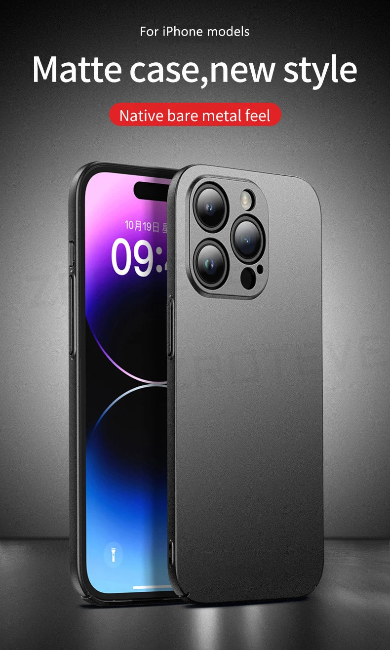For iPhone 18 17 16 Pro Max 17e 16e 15 14 Plus 13 Mini Case ZROTEVE Ultra Slim Matte Hard PC Cover For IPhone17 Air Phone Case