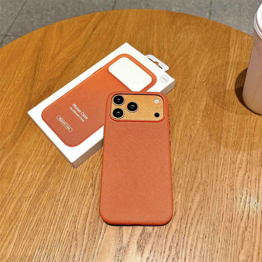 Original Tech Woven for Magsafe Case for Iphone 18 17 16 15 Plus 14 13 12 11 Pro Max TechWoven Magnetic Wireless Charging Cover