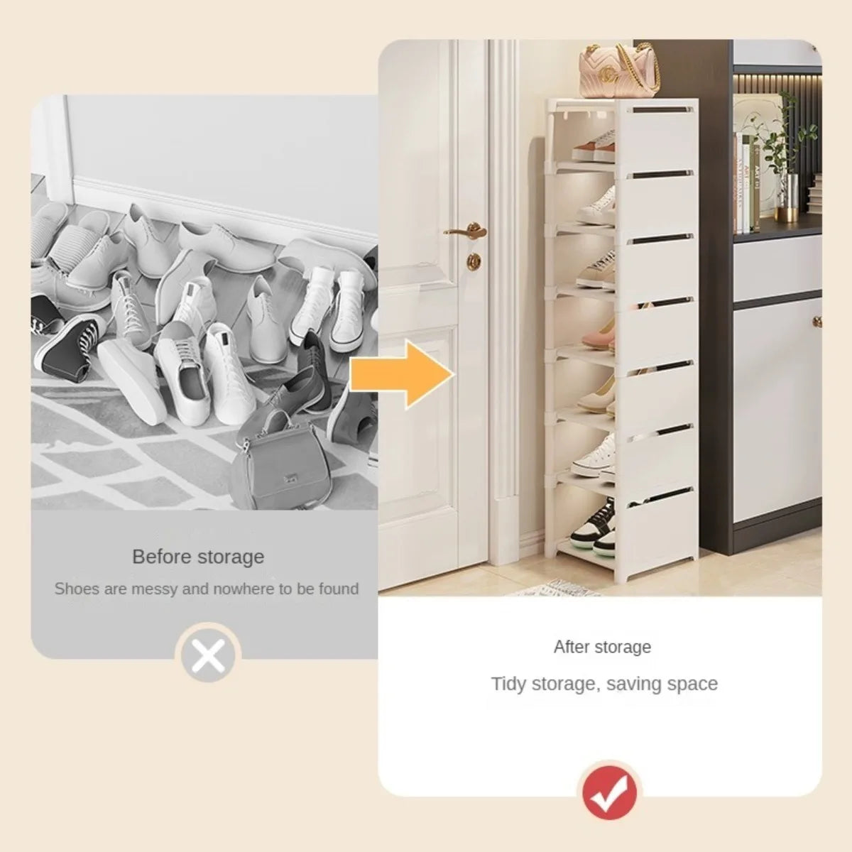 Stackable Shoe Cabinet Rack
