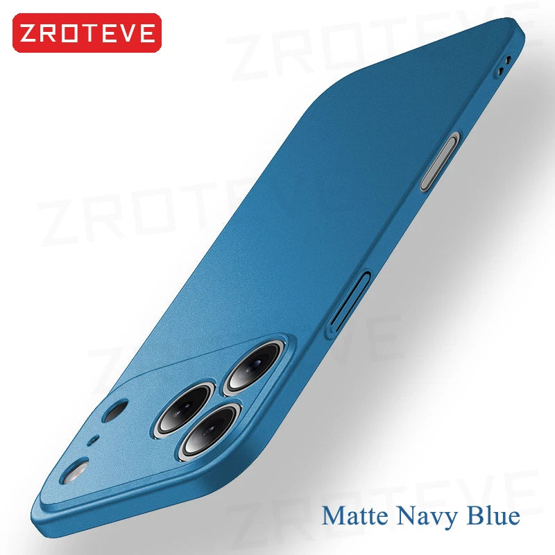 For iPhone 18 17 16 Pro Max 17e 16e 15 14 Plus 13 Mini Case ZROTEVE Ultra Slim Matte Hard PC Cover For IPhone17 Air Phone Case