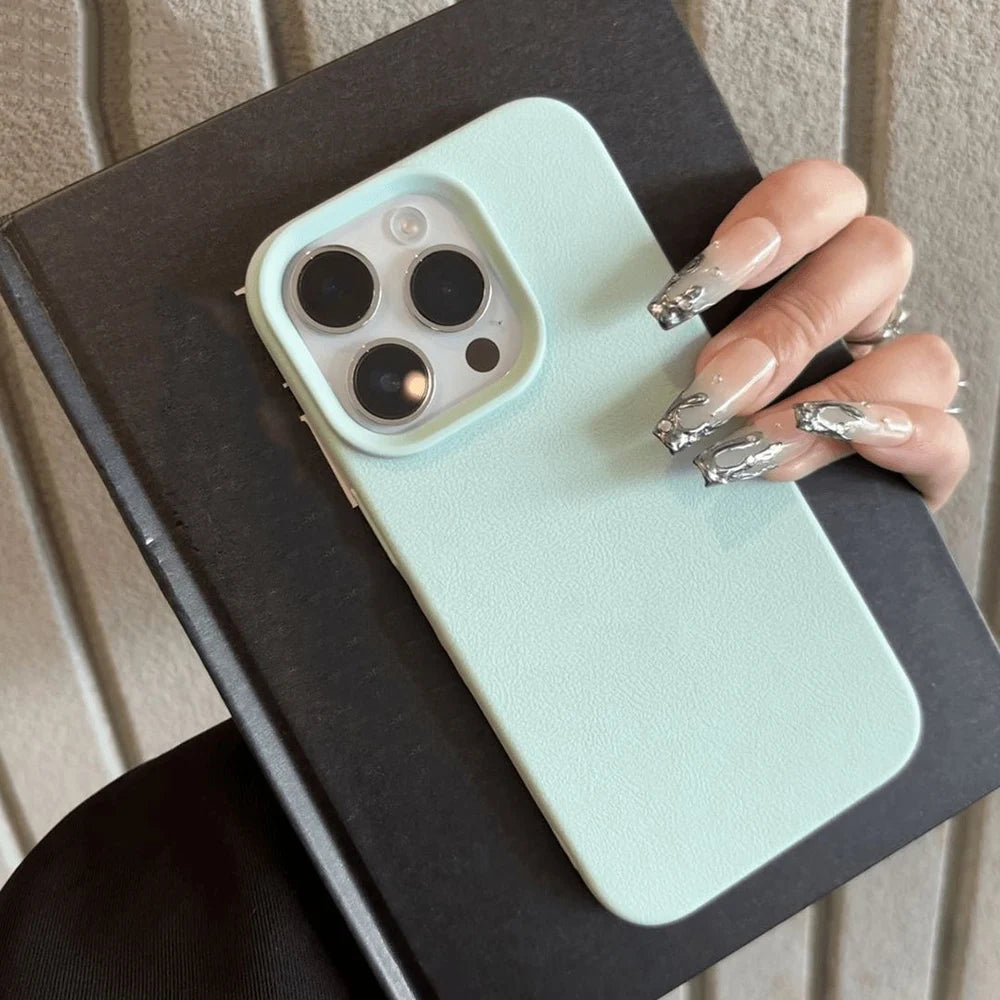 Leather TPU Phone Case For iPhone 17 Pro Max 18 16 13 11 15 14 Plus 12 Air 17Promax 16promax Shockproof Soft Funda Cover Coque