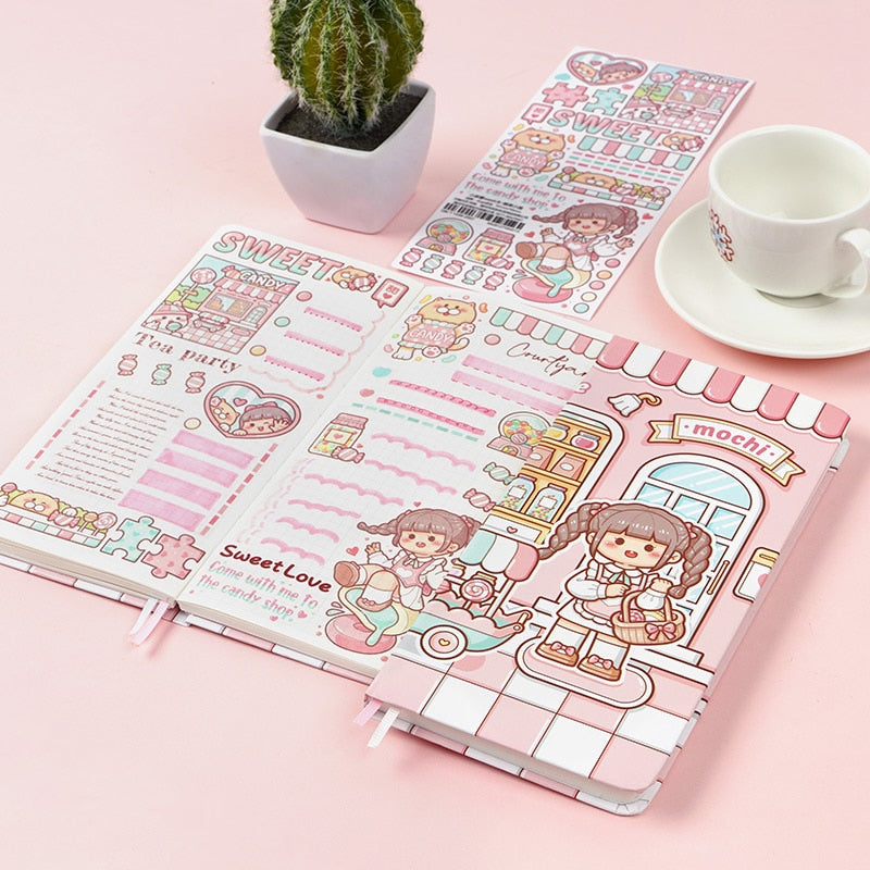 Cute Grid Paper Notebook