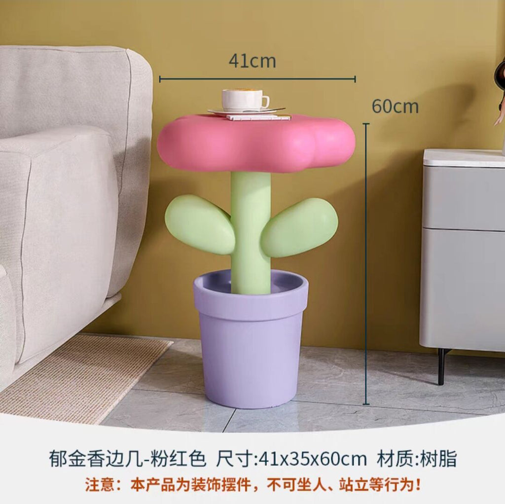 Pastel Flower Side Tables