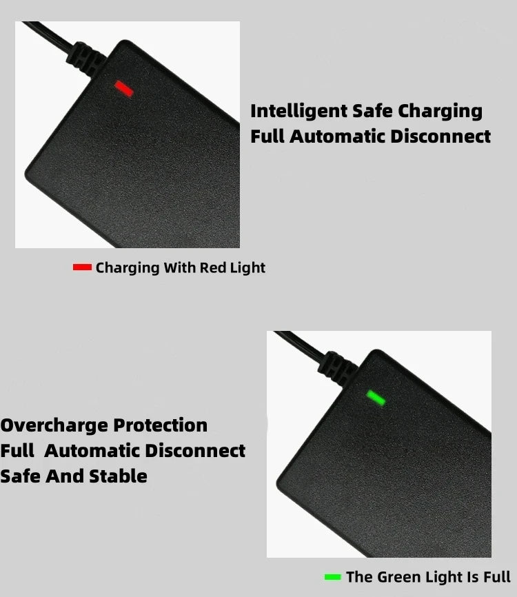 Electric Scooter Charger, 42V 2A Hoverboard Charger, Scooter Battery Chargers with 5 Connectors, Electric Scooter Charger