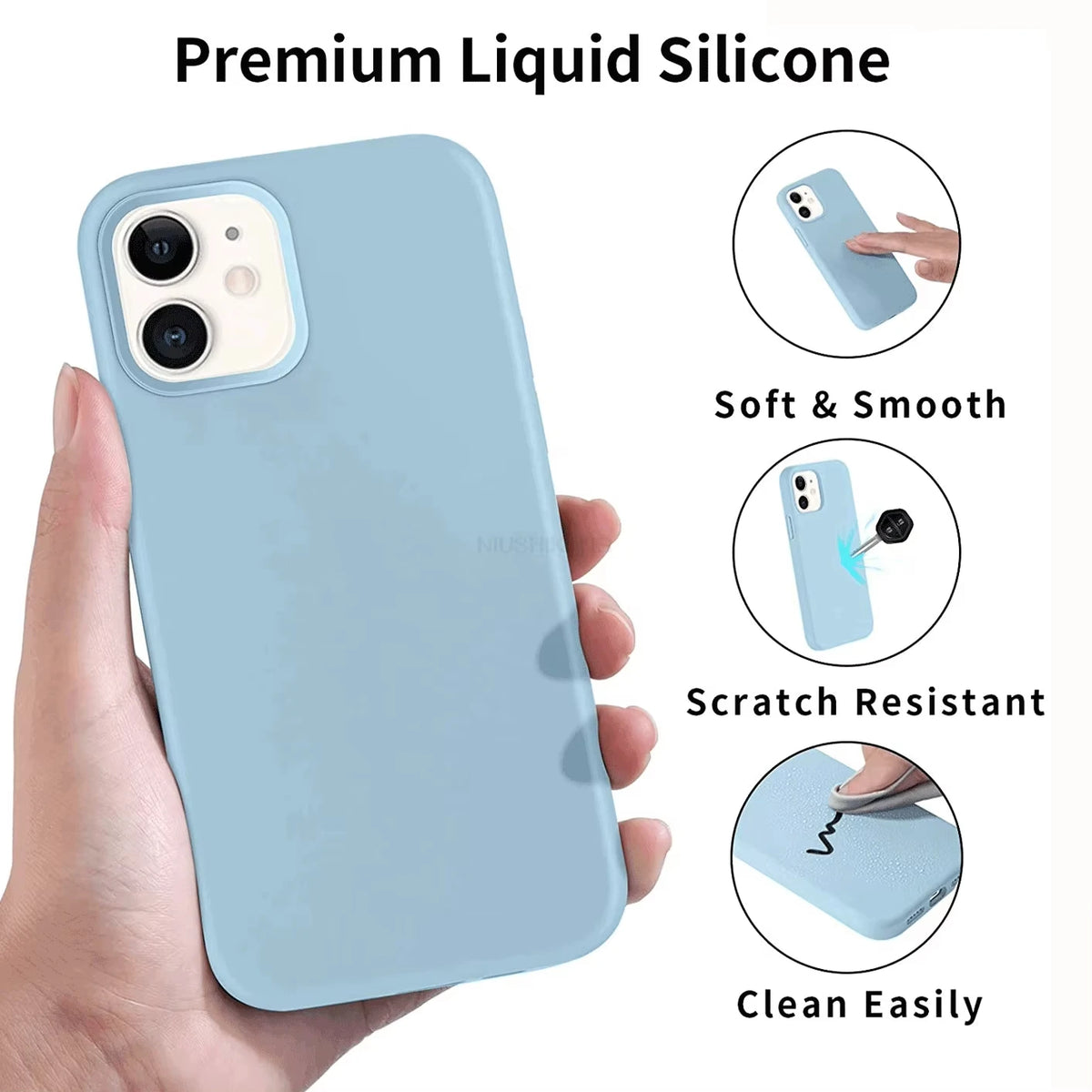 Liquid Silicone Rubber phone case for iphone 17 16 15 14 plus 13 12 11 pro max cover Luxury funda Cute Colors cases carcasa