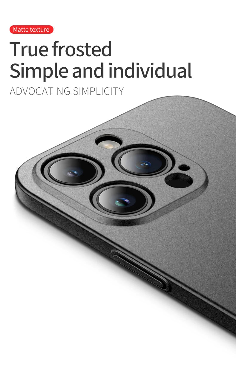 For iPhone 18 17 16 Pro Max 17e 16e 15 14 Plus 13 Mini Case ZROTEVE Ultra Slim Matte Hard PC Cover For IPhone17 Air Phone Case