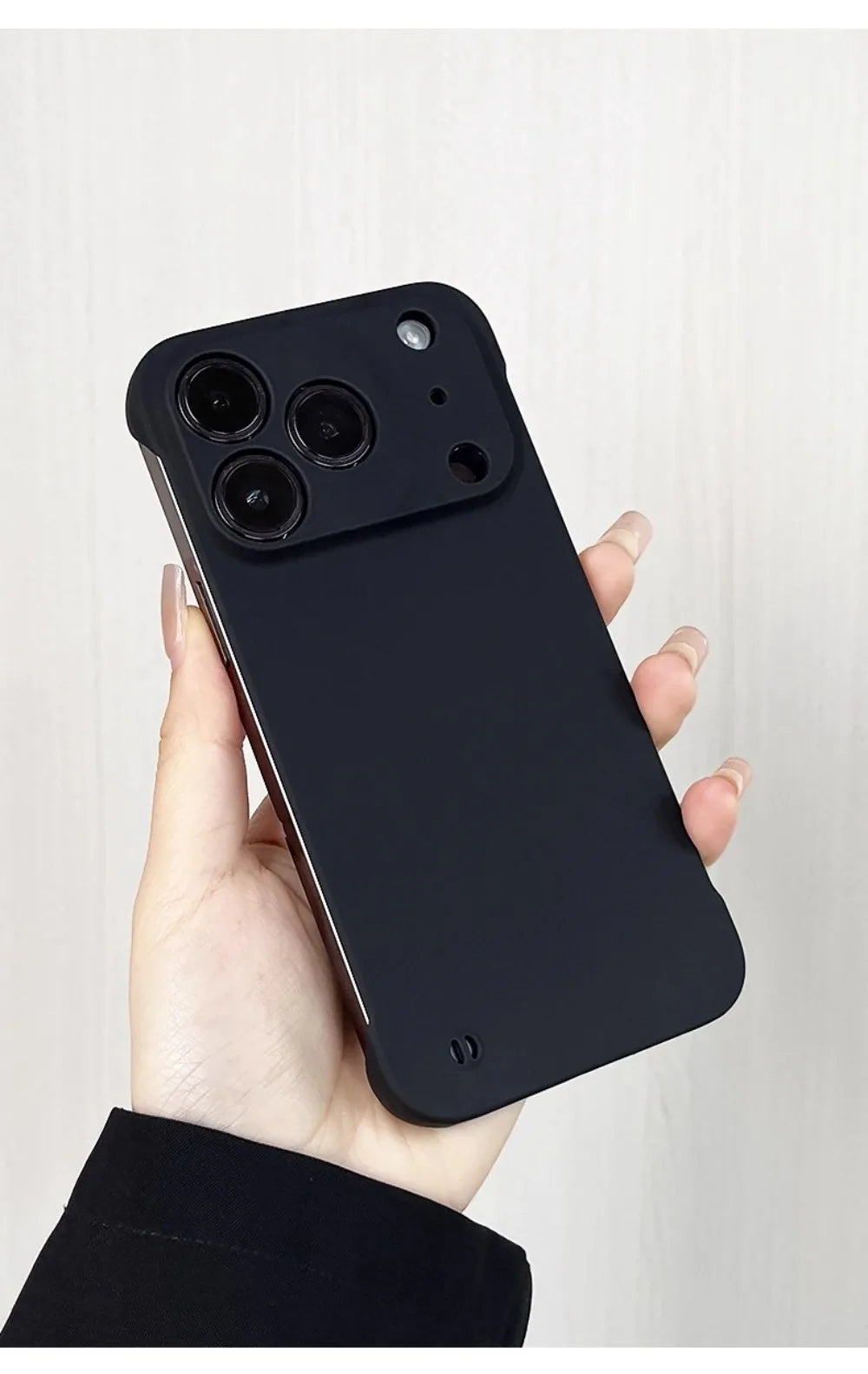 Ultra Thin Minimalist Borderless Phone Case For iPhone 18 17 Air 16 E 15 14 Pro Max Plus Frameless Skin Friendly Hard Back Cover