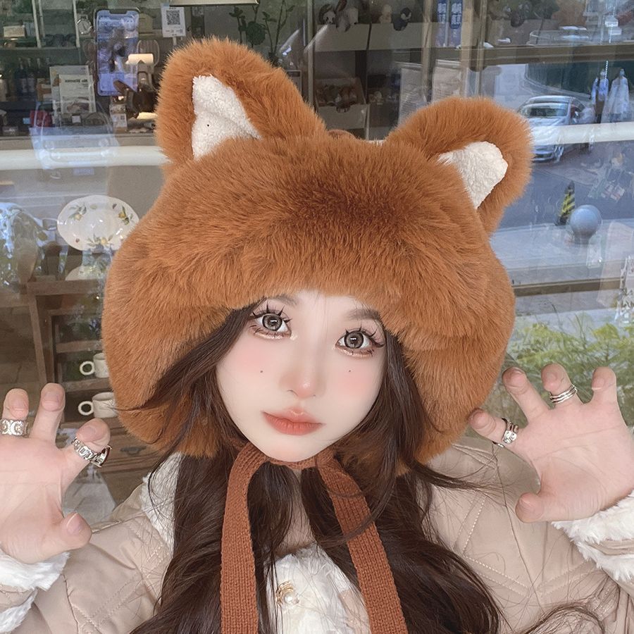 Plush Cat Winter Hat