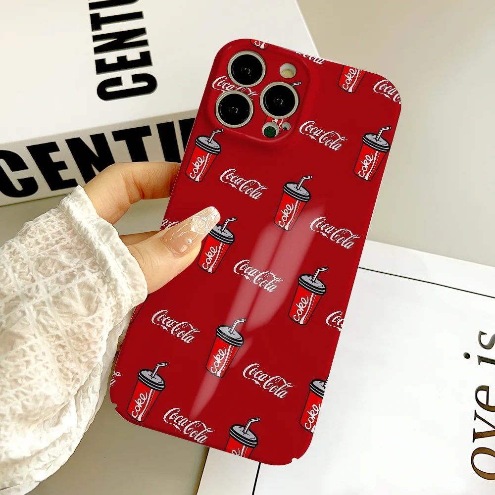 Drink  phone case FUNDA For IPhone 17 16 15 14 13 12 11 Plus Pro Max Mini Back C-Coca-Cola-S Cover Hard cover Film shell