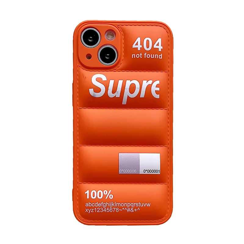 Fashion Down Jacket Puffer Case for iPhone 18 17 Pro Max 16 15 14 Plus 13 12 11 Original Lovely Silicone i Phone Cover Etui