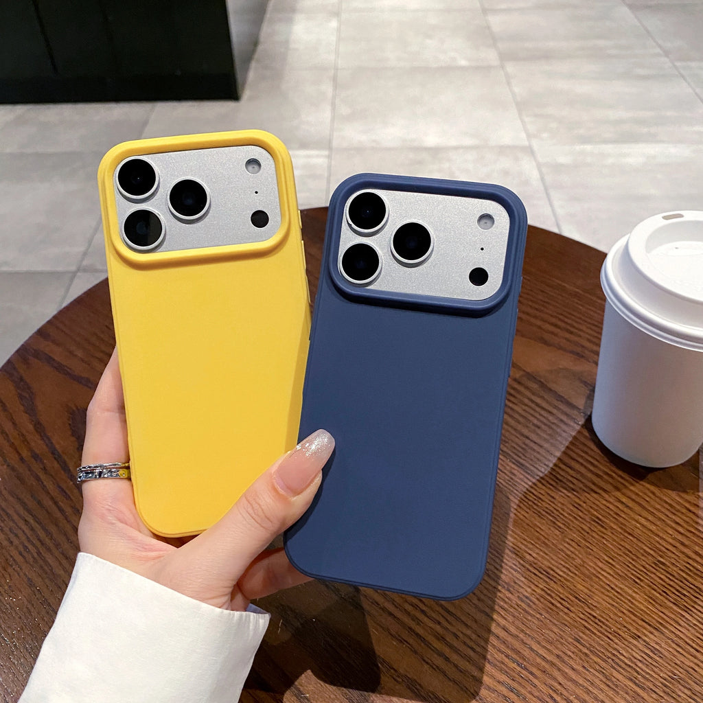Simple Couple Candy colors Anti-fall Case for iPhone 17 16 15 14 13 Phone Cover 17 16 15 14 Pro MAX soft Shockproof Back Funda