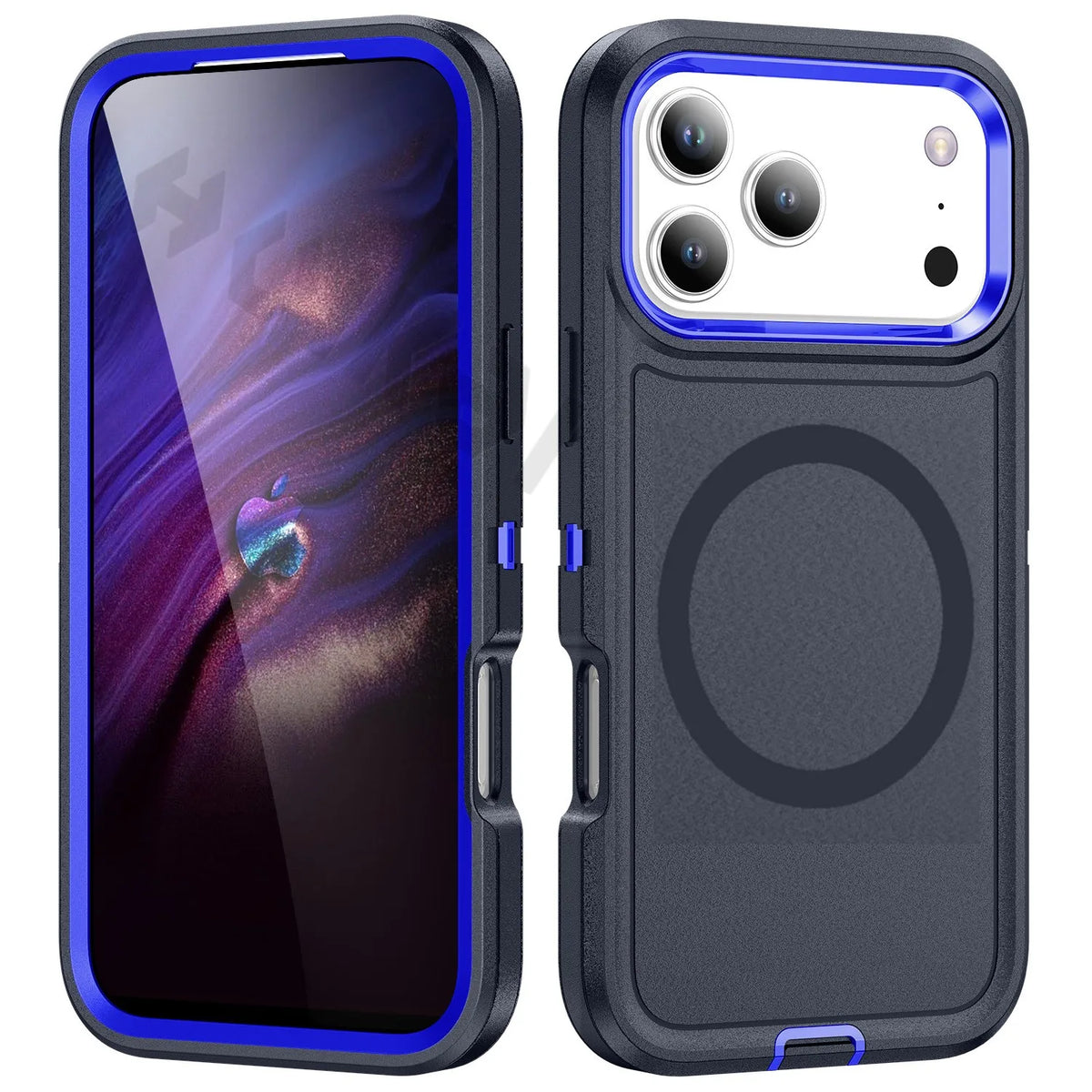 Case For iPhone 17 Pro Max iphone 16 Pro Max 16 15 Pro Max Heavy Duty Shock Absorption Full Body Protective Silicone Rubber Case