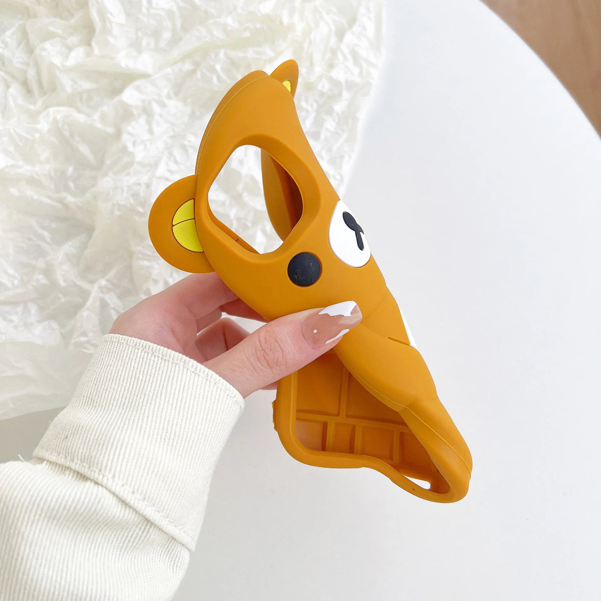 For iPhone 18 17 16 15 14 13 12 11 Pro Max Xs XR 6 7 8 Plus Cute Rilakkuma Bear Soft Silicone Cover Case