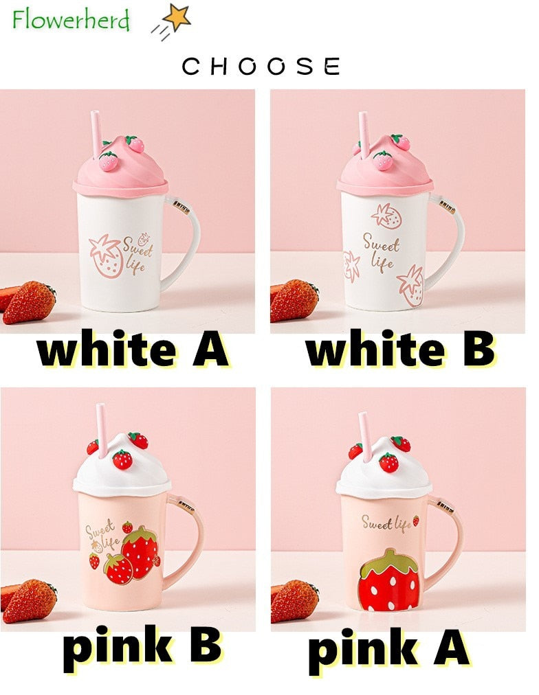 Sweet Life Strawberry Mugs