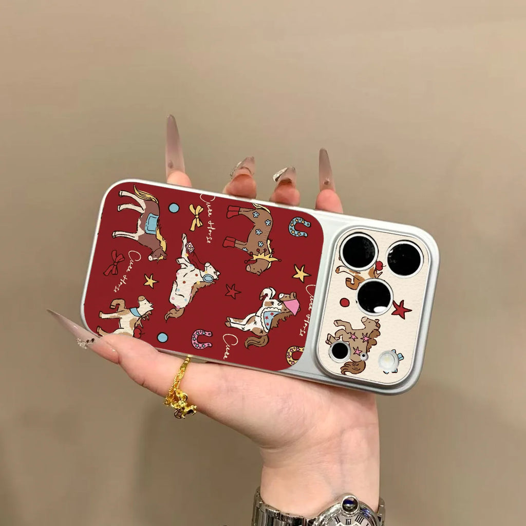 Cute Cartoon Full Screen Pony Phone Case for IPhone 11 12 13 14 15 16 17 Pro Max 17 Air 16 Plus Shockproof Dustproof Back CAover