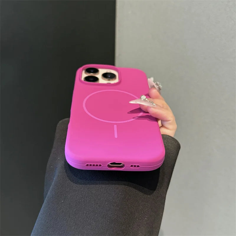 Original Liquid SiliconMagsafe Case ForiPhone 17 Air 16 15 Plus 14 13 12 11 Pro Max Magnetic Wireless Charge Soft Rubber Cover