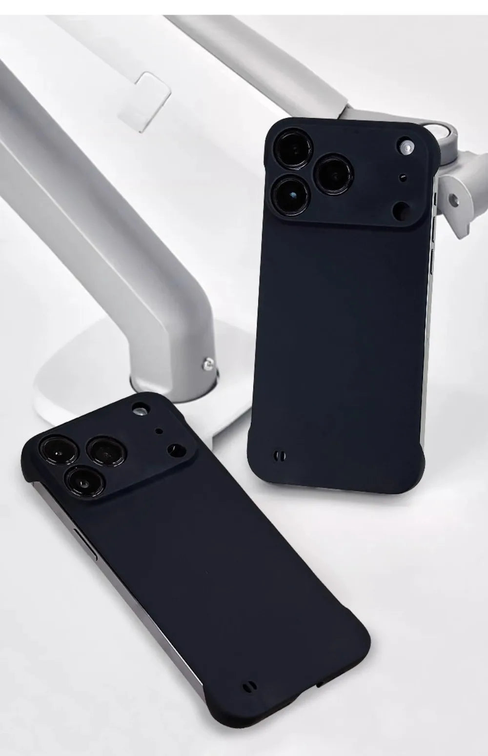 Ultra Thin Minimalist Borderless Phone Case For iPhone 18 17 Air 16 E 15 14 Pro Max Plus Frameless Skin Friendly Hard Back Cover