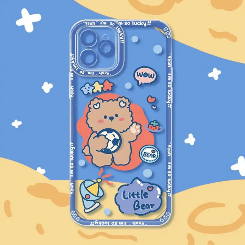 Sweet Bunny & Lovely Bear Samsung Phone Case