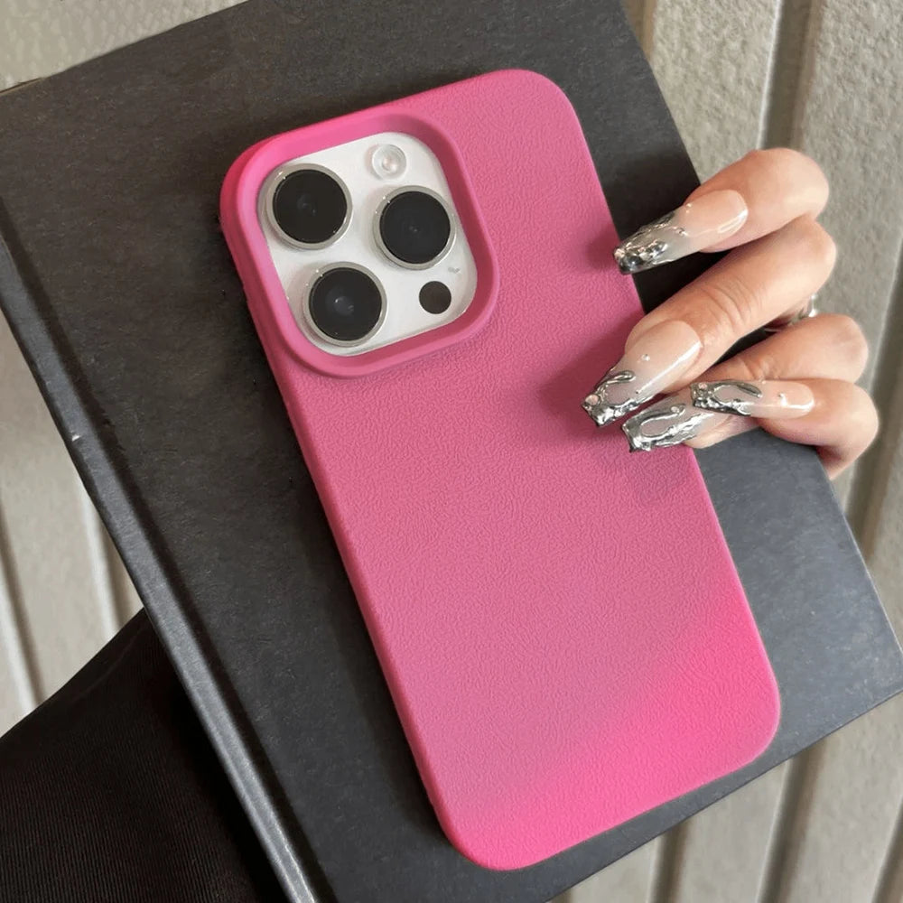 Leather TPU Phone Case For iPhone 17 Pro Max 18 16 13 11 15 14 Plus 12 Air 17Promax 16promax Shockproof Soft Funda Cover Coque