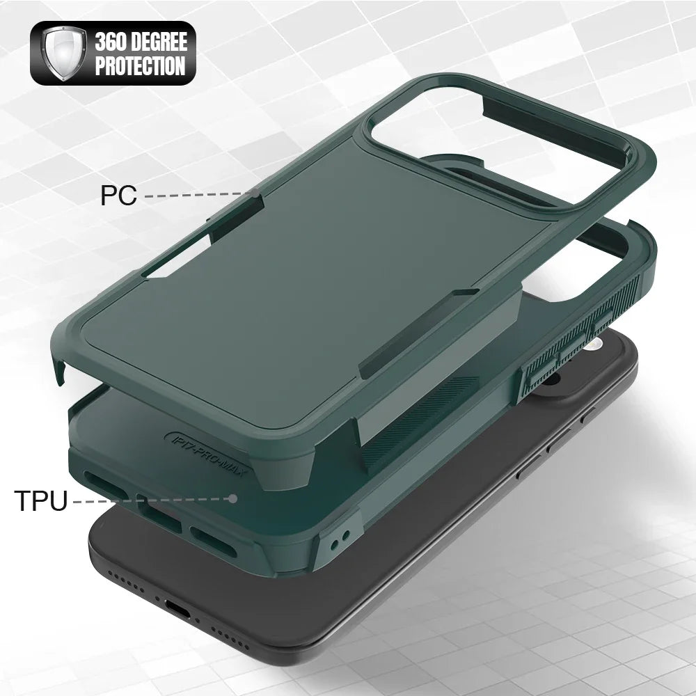 Heavy Duty Military Grade Armor Phone Case For IPhone 17E 16 15 14 Plus 13 Pro Max Otter Tough Box Hard Shockproof Protect Cover