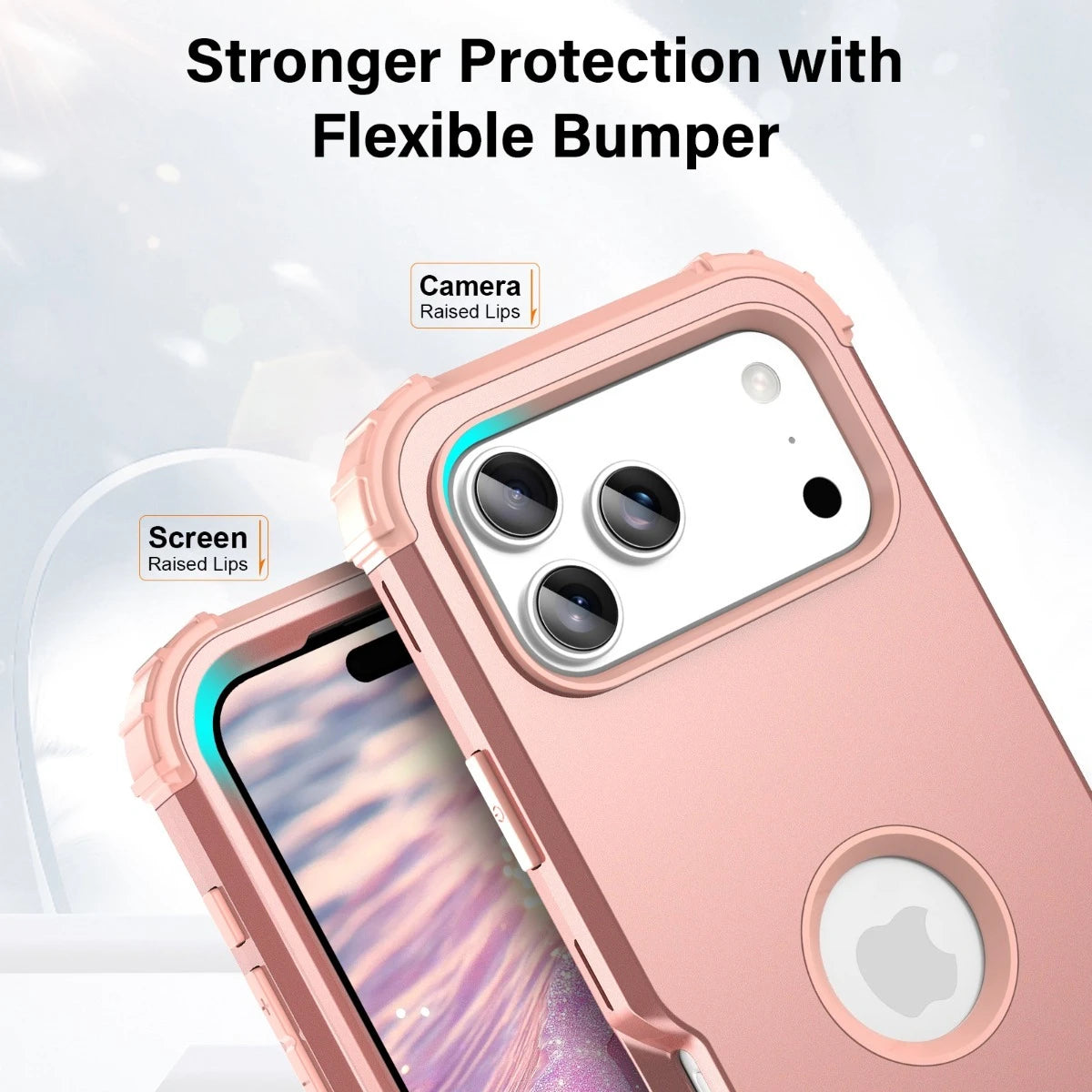 Heavy Duty Hybrid Armor Defender Phone Case For iPhone 17 16 15 14 13 Pro Max Plus Air 16E 360 Full Shockproof Protective Cover