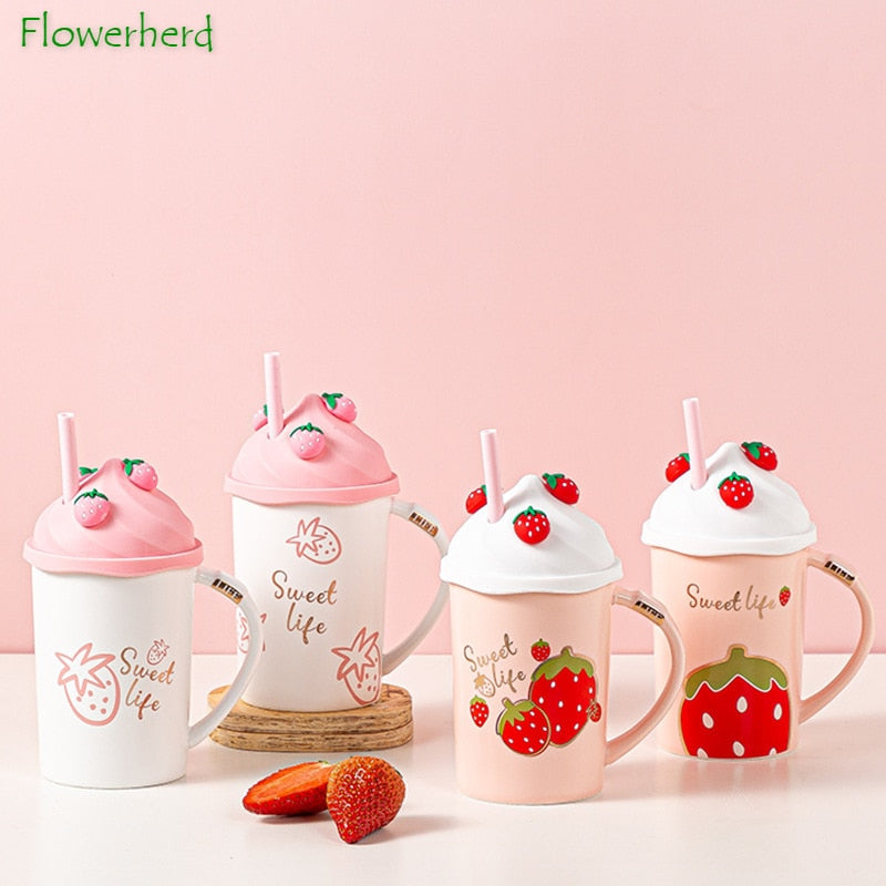 Sweet Life Strawberry Mugs