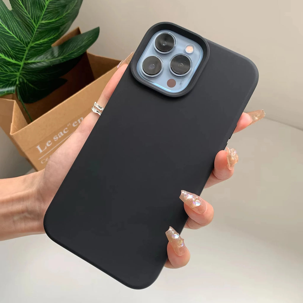 Liquid Silicone Rubber phone case for iphone 17 16 15 14 plus 13 12 11 pro max cover Luxury funda Cute Colors cases carcasa
