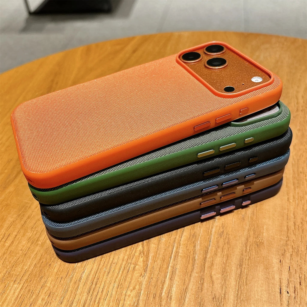 Original Tech Woven for Magsafe Case for Iphone 18 17 16 15 Plus 14 13 12 11 Pro Max TechWoven Magnetic Wireless Charging Cover
