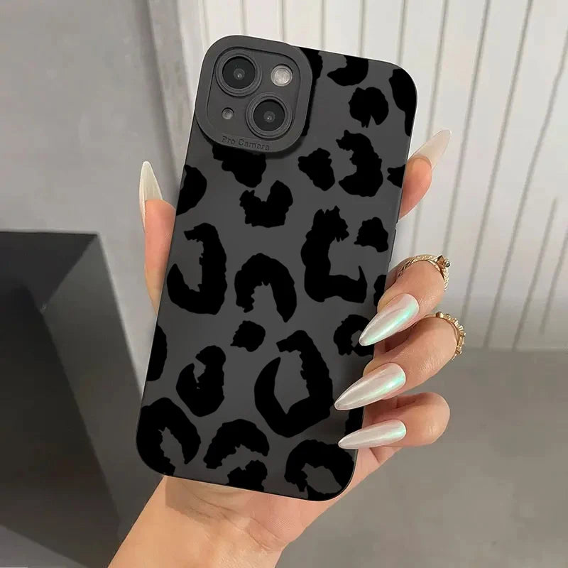 Leopard Design Camera Protective Phone Case for iPhone 16 Cases iPhone 18 17 Air 15 14 13 12 11 Pro Max 16 XR X 7 8 Plus Cover