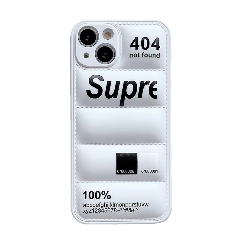 Fashion Down Jacket Puffer Case for iPhone 18 17 Pro Max 16 15 14 Plus 13 12 11 Original Lovely Silicone i Phone Cover Etui