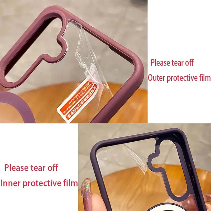 Luxury For Magsafe Transparent Case For iPhone 18 12 13 14 15 16 17 Pro Max Mini Plus Magnetic Wireless Charge Bumper Case Cover