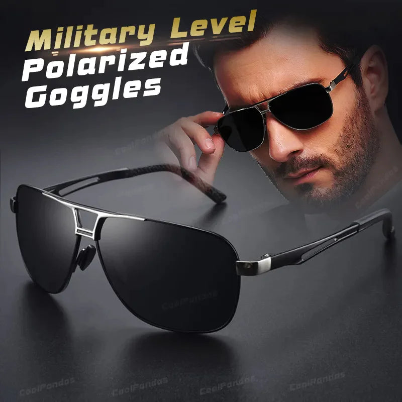 Mens Polarized Pilot Sunglasses Outdoor Driving UV400 Sun Glasses