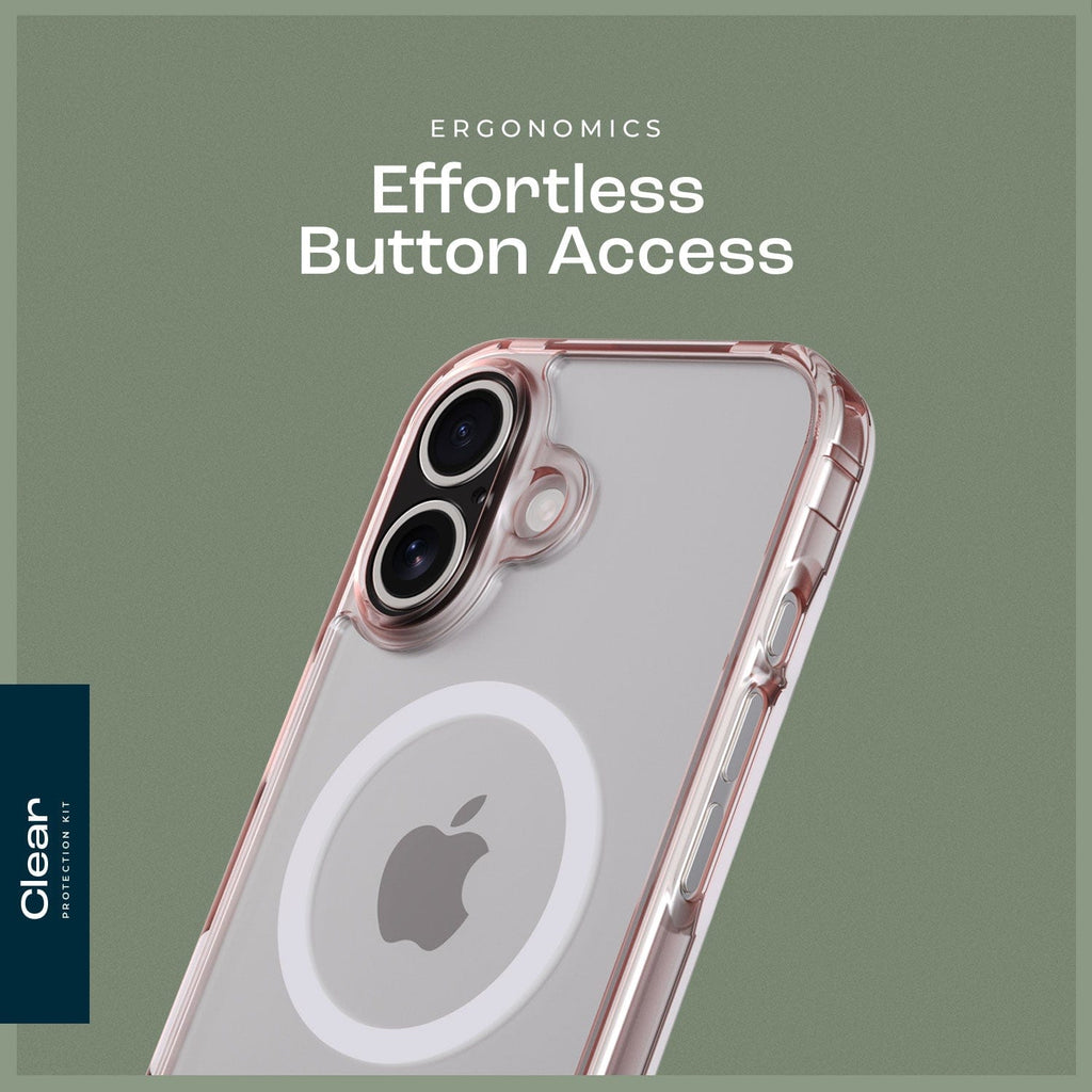 iPhone 16 Plus Clear Case & Screen Protector Kit - Rugged Protection, MagSafe | Classic Series