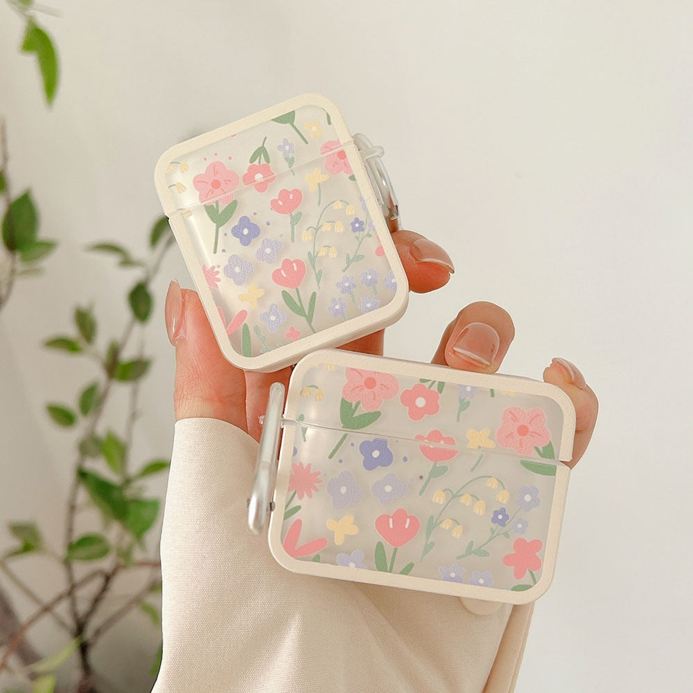 Pastel Flowers AirPods Case