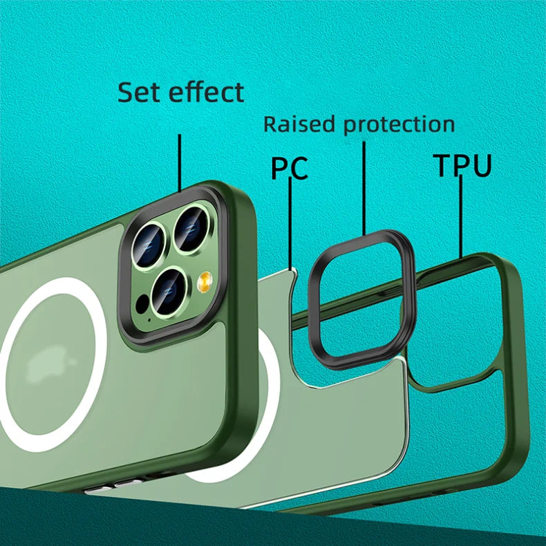 Matte Translucent Frosted Case For IPhone 18 16 15 14 13 11 12 17 Pro Max Plus Magnetic Case For Magsafe Wireless Charging Cover