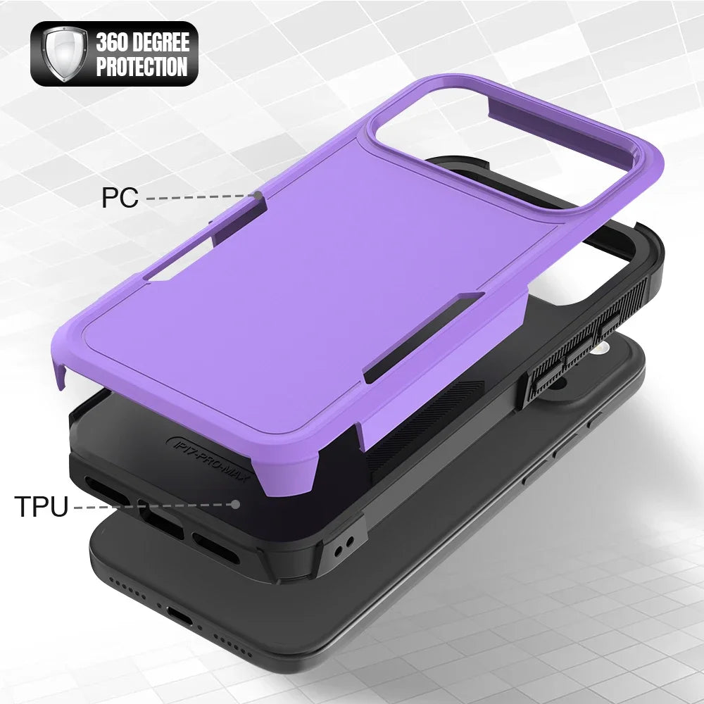 Heavy Duty Military Grade Armor Phone Case For IPhone 17E 16 15 14 Plus 13 Pro Max Otter Tough Box Hard Shockproof Protect Cover