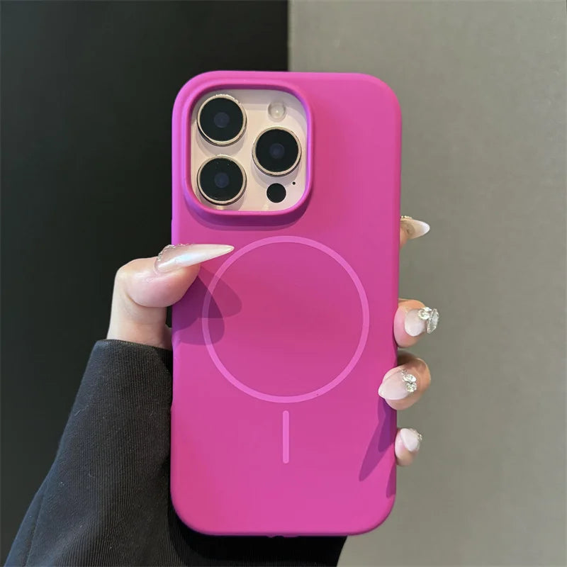 Original Liquid SiliconMagsafe Case ForiPhone 17 Air 16 15 Plus 14 13 12 11 Pro Max Magnetic Wireless Charge Soft Rubber Cover