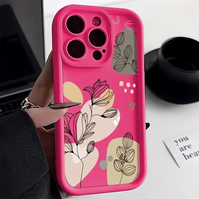 Abstract Plants Phone Case