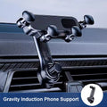 Car Air Vent Phone Holder Gravity Telescopic Phone Mount Stable 360-Degree Rotation Air Outlet Smartphone Support for 4.7-7 Inch