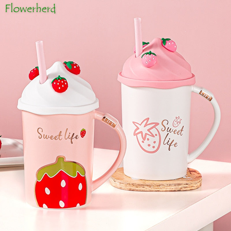 Sweet Life Strawberry Mugs