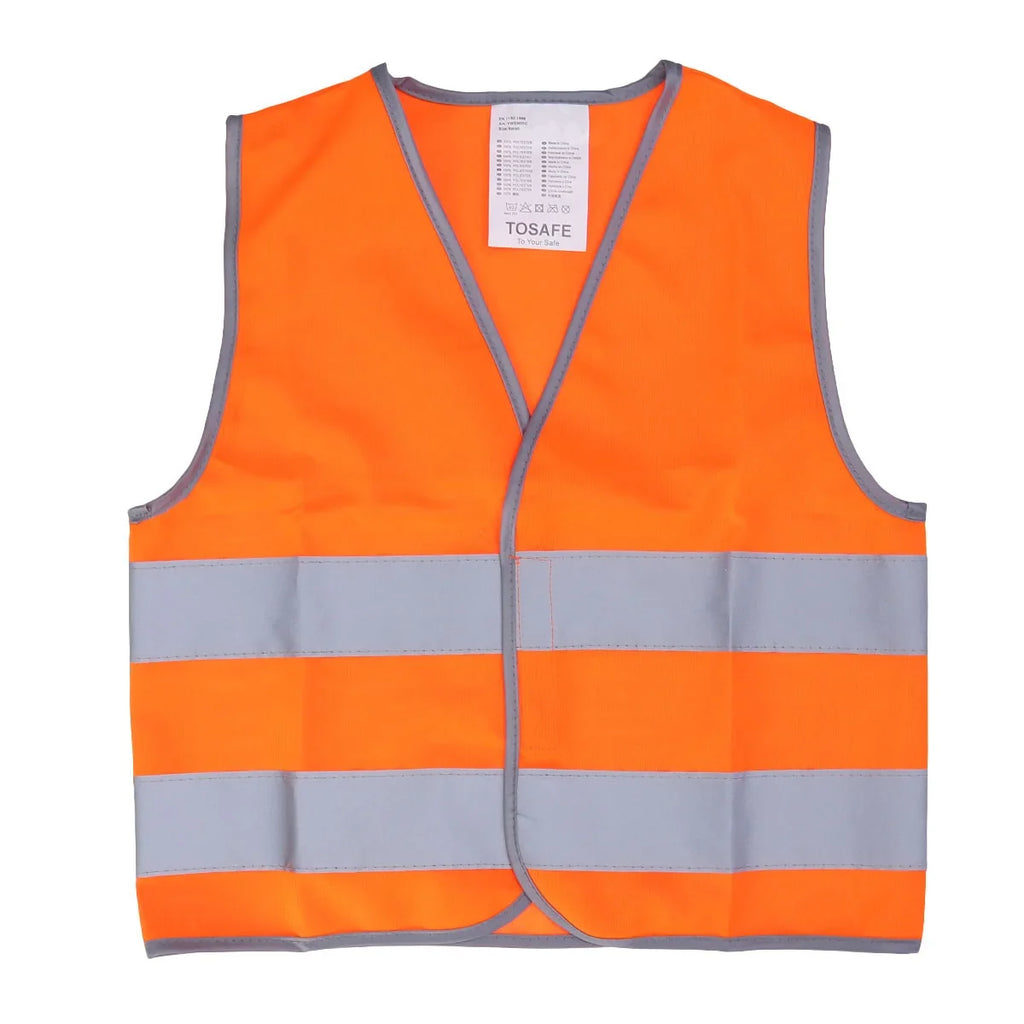 Kid Safety Vest Outdoor Night Reflective Waistcoat for Kid Child Boy Girl (Yellow M Size) Reflective Safety Vest