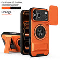 For iPhone 17 Pro Max 16 Pro Max 15 14 13 Slide Camera Case Protection Upright Kickstand Shockproof Back Magnetic Phone Covers