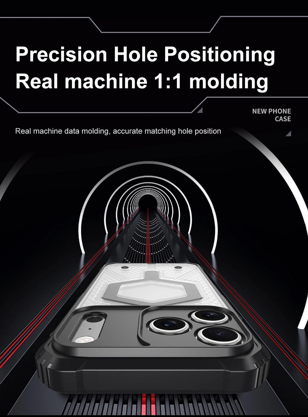 New Heavy Duty Anti-Slip Transparent Armor Magnetic Phone Case For iPhone 17 16 15 14 13Pro Max 11 Support Wireless Charge