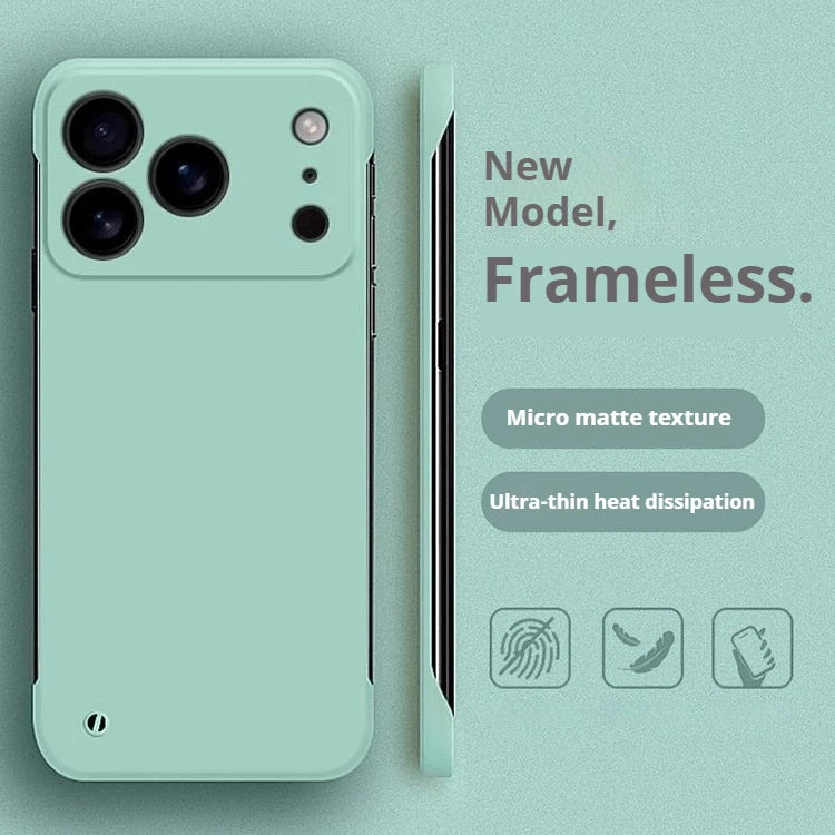 Ultra Thin Minimalist Borderless Phone Case For iPhone 18 17 Air 16 E 15 14 Pro Max Plus Frameless Skin Friendly Hard Back Cover