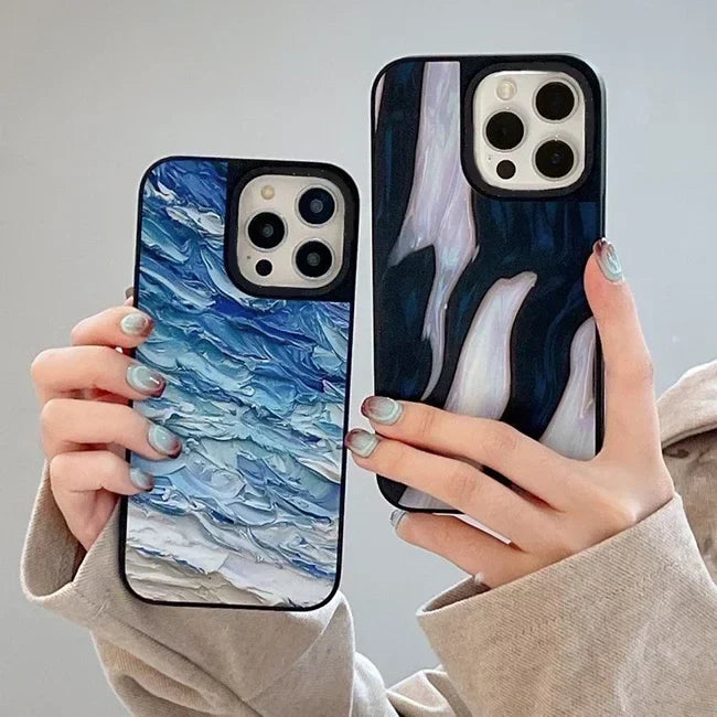Ocean Oil Painting Mirror Phone Case