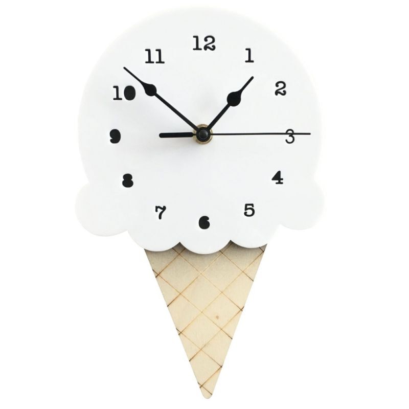 Ice Cream Cone Wall Clock