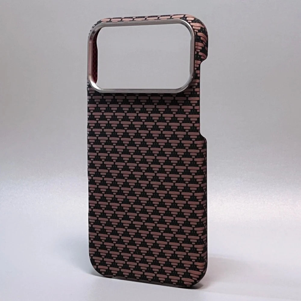 Magnetic Kevlar Texture High Quality Fiber For Magsafe Case For iPhone 17 16 15 14 18 Pro Max Metal Lens Frame Shockproof Cover