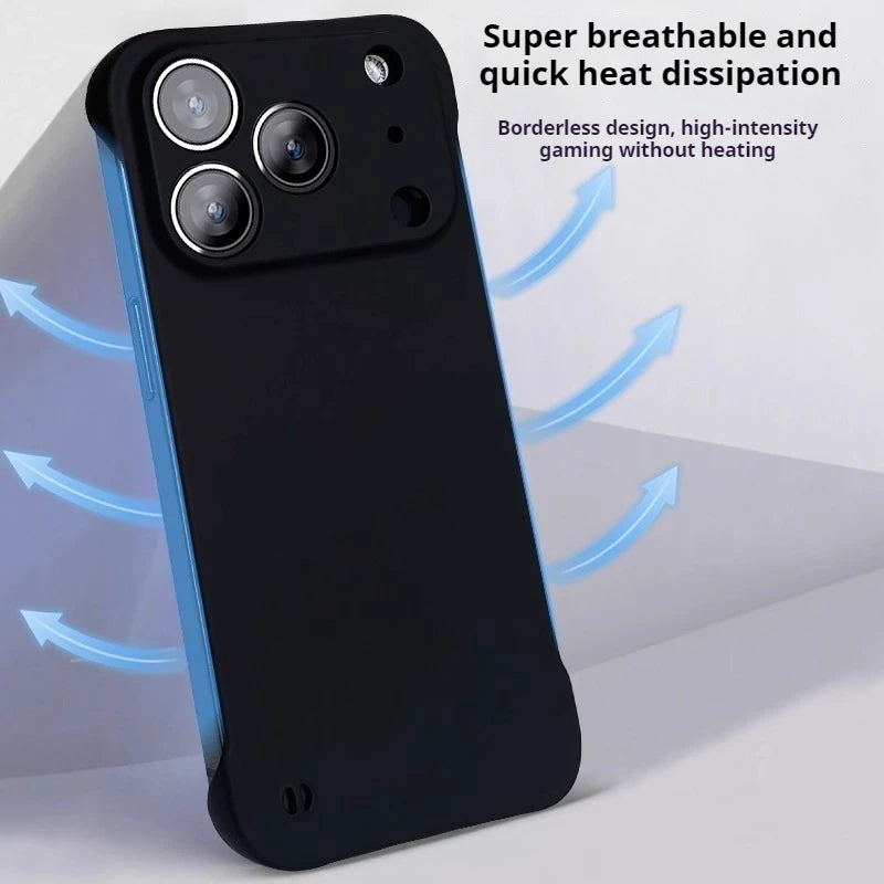 Ultra Thin Minimalist Borderless Phone Case For iPhone 18 17 Air 16 E 15 14 Pro Max Plus Frameless Skin Friendly Hard Back Cover