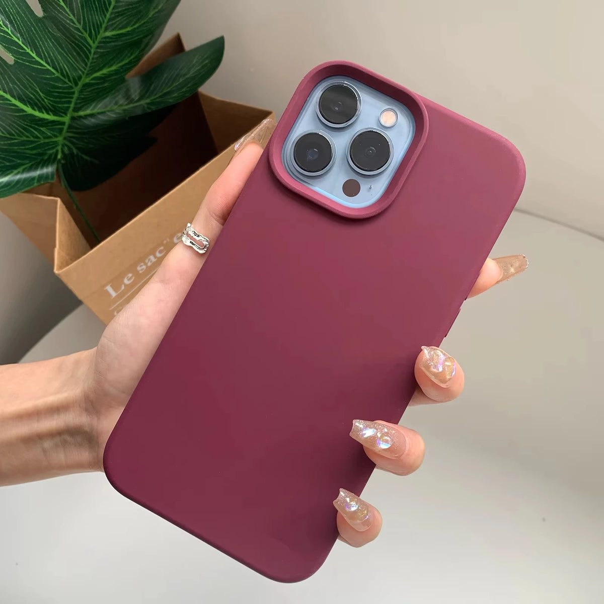 Liquid Silicone Rubber phone case for iphone 17 16 15 14 plus 13 12 11 pro max cover Luxury funda Cute Colors cases carcasa